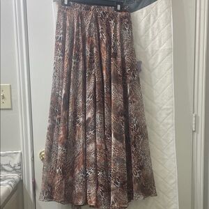 Leopard Print Maxi Skirt